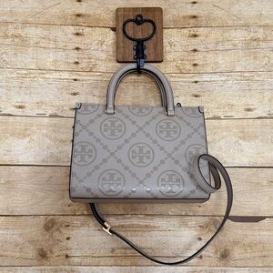 Tory Burch T Monogram Tote in Wild Mushroom NWOT